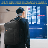 5 Cities Ryanair Maximale 40x20x25cm Handkabinengepäck Handgepäcksrucksack Umhängetasche Reisetasche Flugtasche Handgepäck Rucksack 18 Liter, Schwarz - Aerolite DE