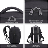 5 Cities Ryanair Maximale 40x20x25cm Handkabinengepäck Handgepäcksrucksack Umhängetasche Reisetasche Flugtasche Handgepäck Rucksack 18 Liter, Schwarz - Aerolite DE