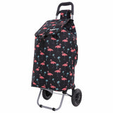 Hoppa 57L Stabiler Einkaufstrolley klappbar Shoppingtrolley multifunktional Einkaufsroller abnehmbare Tasche Rollen Einkaufswagen Wagen