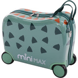 Aerolite MiniMax Kinder-Ride-On-Koffer, passend für 45x36x20cm, EasyJet, maximale Größe, Kinder-Handgepäck mit Rollen, 29 l (blau)