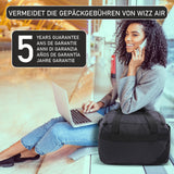 Aerolite 40x30x20cm Wizz Air Maximum Size Umweltfreundlicher ♻️ Kabinentasche, Reisetasche, Flugtasche mit 5 Jahren Garantie