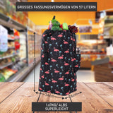 Hoppa 57L Stabiler Einkaufstrolley klappbar Shoppingtrolley multifunktional Einkaufsroller abnehmbare Tasche Rollen Einkaufswagen Wagen