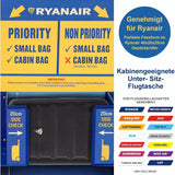 Aerolite 40x20x25cm Ryanair Maximum untersitz leichtes umweltfreundliches Hartschalen Handgepäckkoffer Reisekoffer Koffer Handgepäck 40x20x25 mit 2 Rädern und TSA-zugelassenem Schloss, Schwarz