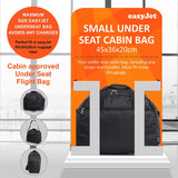 Aerolite Easyjet Reisetasche 45x36x20, maximale Größe Handgepäck Leicht Unter Dem Sitz Kabinengepäck Flugtasche, 5 Jahre Garantie