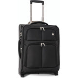 Aerolite 55x40x20 Erweiterbar 55x40x23 Lufthansa Eurowings Ryanair Höchstbetrag Leichter Handgepäck Handgepäckkoffer Koffer Bordgepäck Trolley Schwarz