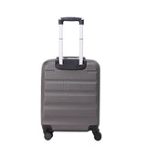 Aerolite (55x40x20cm) Ryanair Höchstbetrag 4 Rollen Leichter Hartschale Bordgepäck Handgepäck Handgepäckkoffer Kabinentrolley Trolley Koffer, Kohlegrau - Aerolite DE