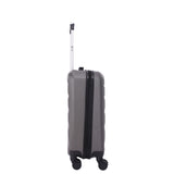 Aerolite (55x40x20cm) Ryanair Höchstbetrag 4 Rollen Leichter Hartschale Bordgepäck Handgepäck Handgepäckkoffer Kabinentrolley Trolley Koffer, Kohlegrau - Aerolite DE