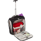 Aerolite Koffer Handgepäck Passend für easyJet 45x36x20 Neu 2024 Handkabine Gepäck Untersitztasche Trolley Tasche Bordgepäck Leichte mit 2 Rollen 5 Jahre Garantie, 42x35x20cm 28L, Schwarz