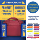 Aerolite New 2024 Ryanair (40x20x25cm) Maximale Größe der Kabinenreisetasche - Nehmen Sie den Max an Bord, Zugelassen für Lufthansa