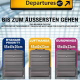 Aerolite Ryanair Reisekoffer mit 2 Rädern, maximale Zulassung, 40 l, Hartschale, 55 x 40 x 20 cm, auch zugelassen für easyJet, Jet2 und mehr - Aerolite DE