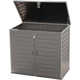 Olsen & Smith MASSIVE Kapazität 1170L Outdoor Garten Storage Box Kunststoff Schuppen Müll - wetterfest mit Holz-Effekt