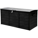 Olsen & Smith 290L Kapazität Outdoor Garten Kunststoff Lagerung Kissen Box Möbel - abschließbar mit Vorhängeschloss Schloss, witterungsbeständig, Shed Chest