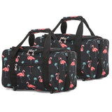 5 Cities (40x20x25cm) Holdall Bag (x2 Set) | Navy Floral 