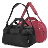 Aerolite (40x20x25cm) Holdall Bag | Black & Wine