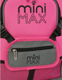 MiniMAX (45x35x20cm) Kindergepäck Carry On-Koffer mit Rucksack und Beutel (Blau + Pink)