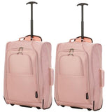 5 Cities (55x35x20cm) Cabin Luggage | Rose Gold 