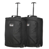 5 Cities (55x40x20cm) Lightweight Cabin Luggage | Black